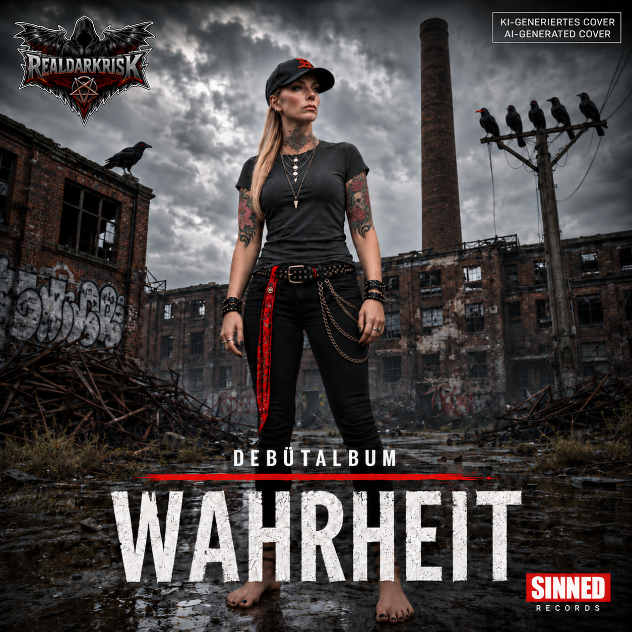 Cover des Debütalbums Wahrheit von REALDARKRISK